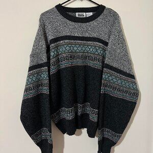 Vintage Basic Edition Grey Grandpa Sweater  Size: XL